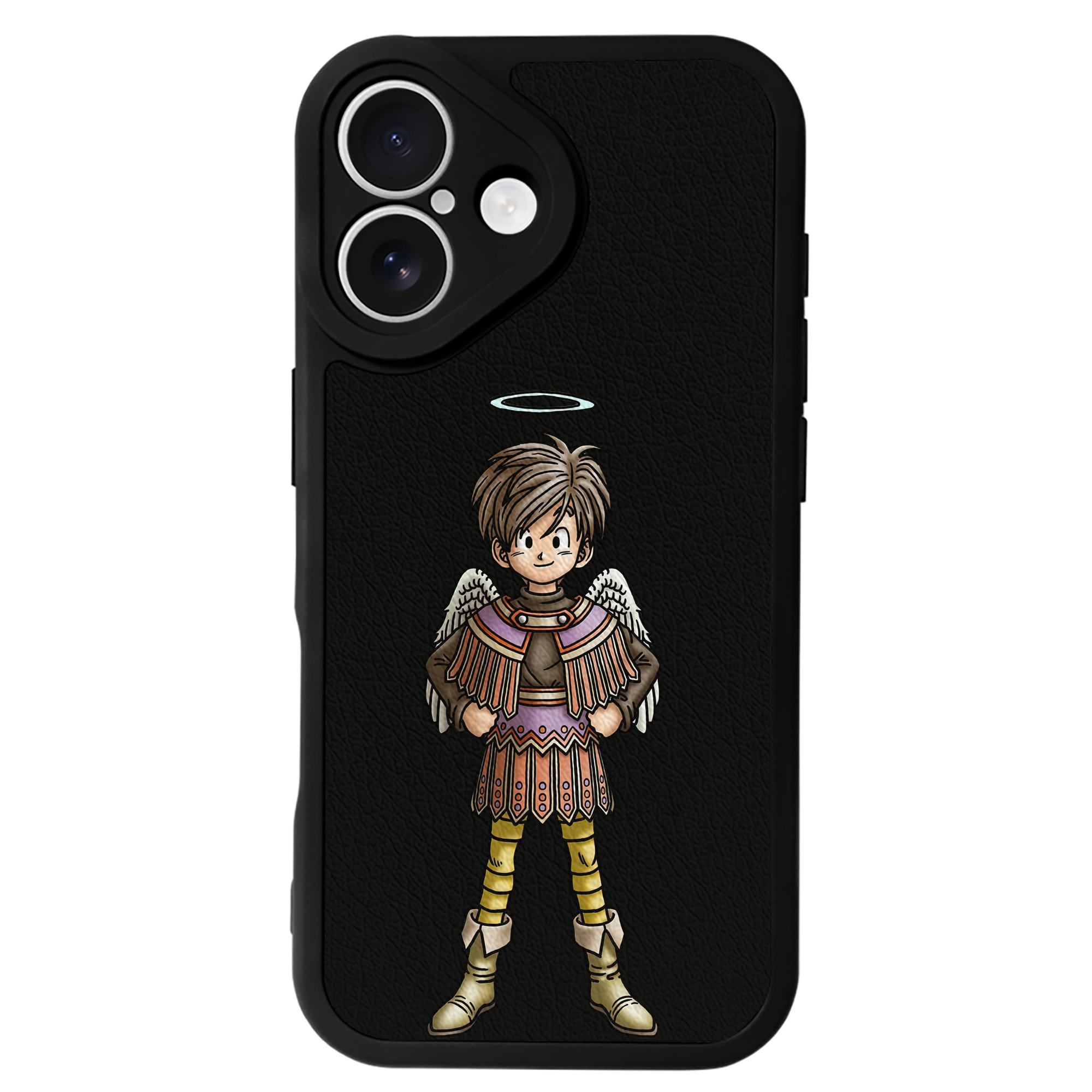 （画像用） ドラゴンクエスト Doragon Kuesuto Dragon Quest 【iPhone 16シリーズ対応】シリコンスマホケース（レザー調） 材質：シリコン